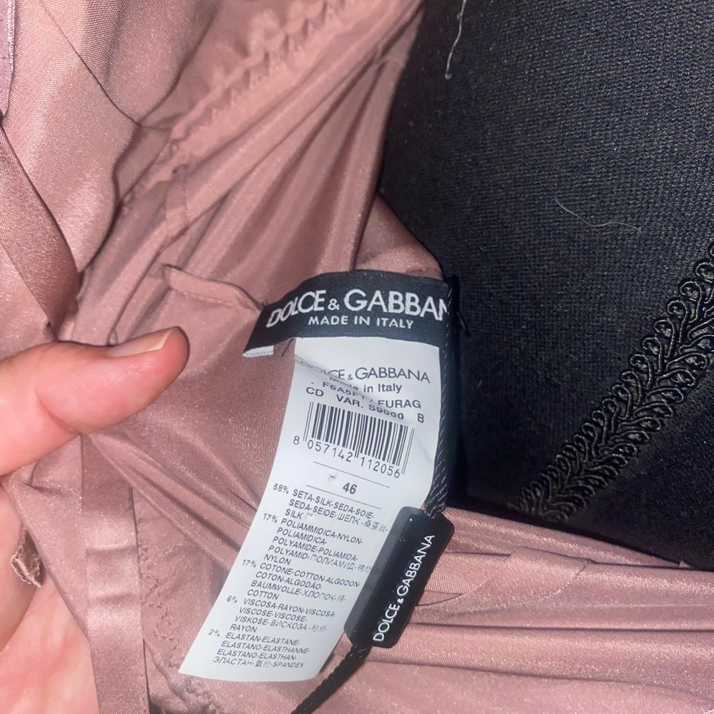 Dolce & Gabbana NWT Vintage Y2K Elegant Mauve Bodycon Slip Dress - Picture 10 of 11